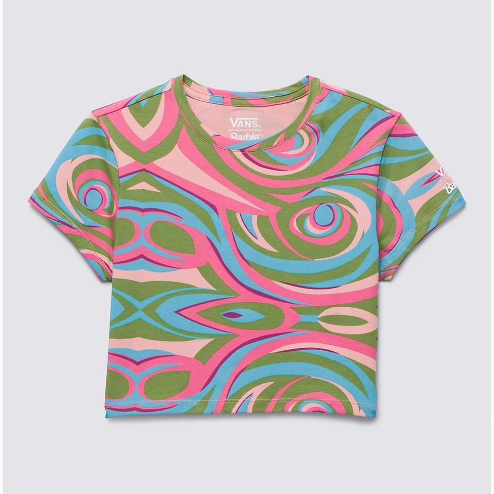 VANS X BARBIE FLOW FITTED CROP TOP